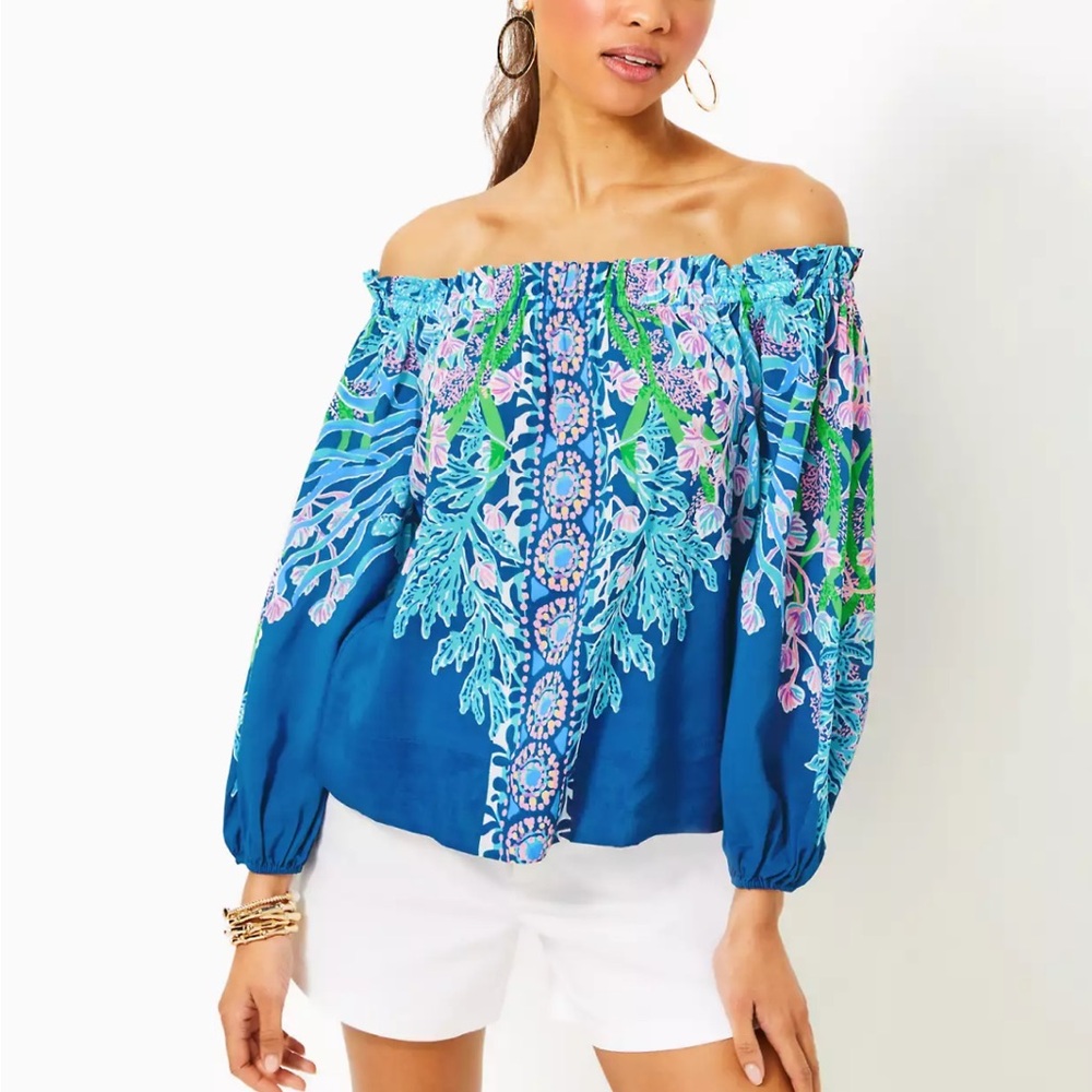 Lilly Pulitzer Aimes Off-Shoulder Top